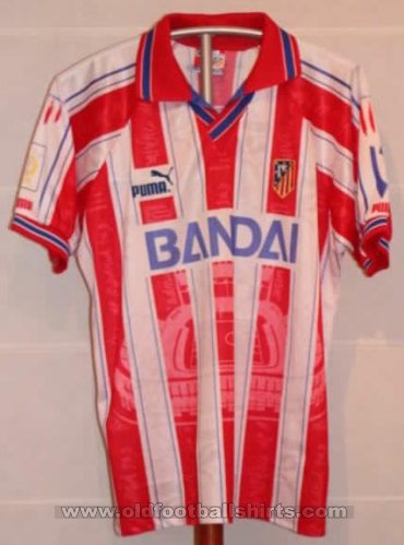 Atletico Madrid Home camisa de futebol 1996 - 1997
