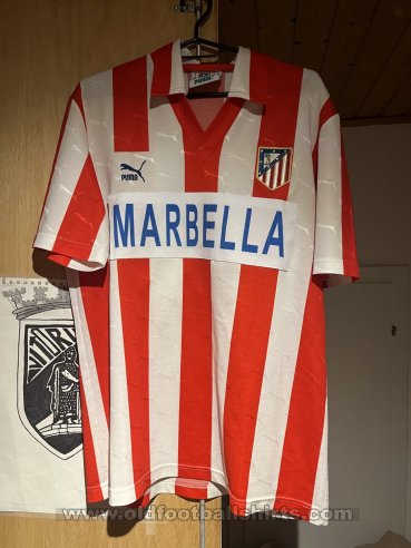 Atletico Madrid Home football shirt 1991 - 1992