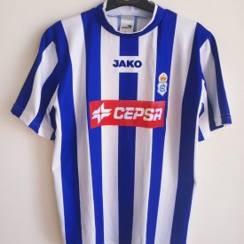 Recreativo Huelva Home football shirt 2005 - 2006 sponsored by Cepsa