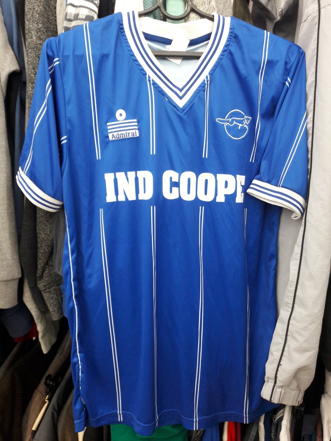 Score Draw Leicester City 1987 Admiral Shirt