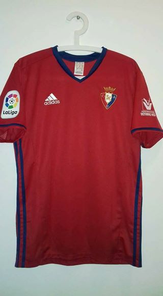 Maillot football vintage Osasuna 2016-2017 HOME 7 SERGIO LEON