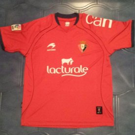 Osasuna Home football shirt 2012 - 2013 sponsored by Lacturale