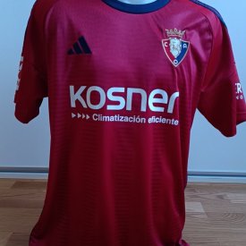 Osasuna Home football shirt 2023 - 2024 sponsored by Kosner