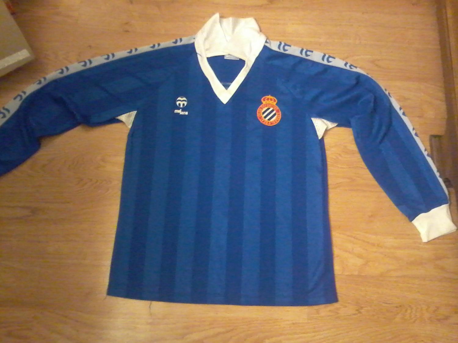 Espanyol Tercera camiseta Camiseta Fútbol 1984 1987.