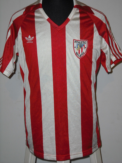 lago Titicaca Puntero cesar Athletic Bilbao Home Camiseta de Fútbol 1983 - 1984.