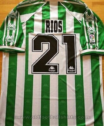 Maillot Real Betis Saison 1995-1996, Taille M, Vintage, Sans Marque