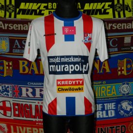 Podbeskidzie Bielsko-Biała Home football shirt 2015 - 2016 sponsored by Murapol