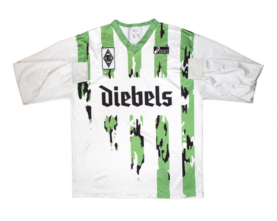 Borussia Monchengladbach 1995 Home Football Cup Final à manches courtes T-shirt pour homme 