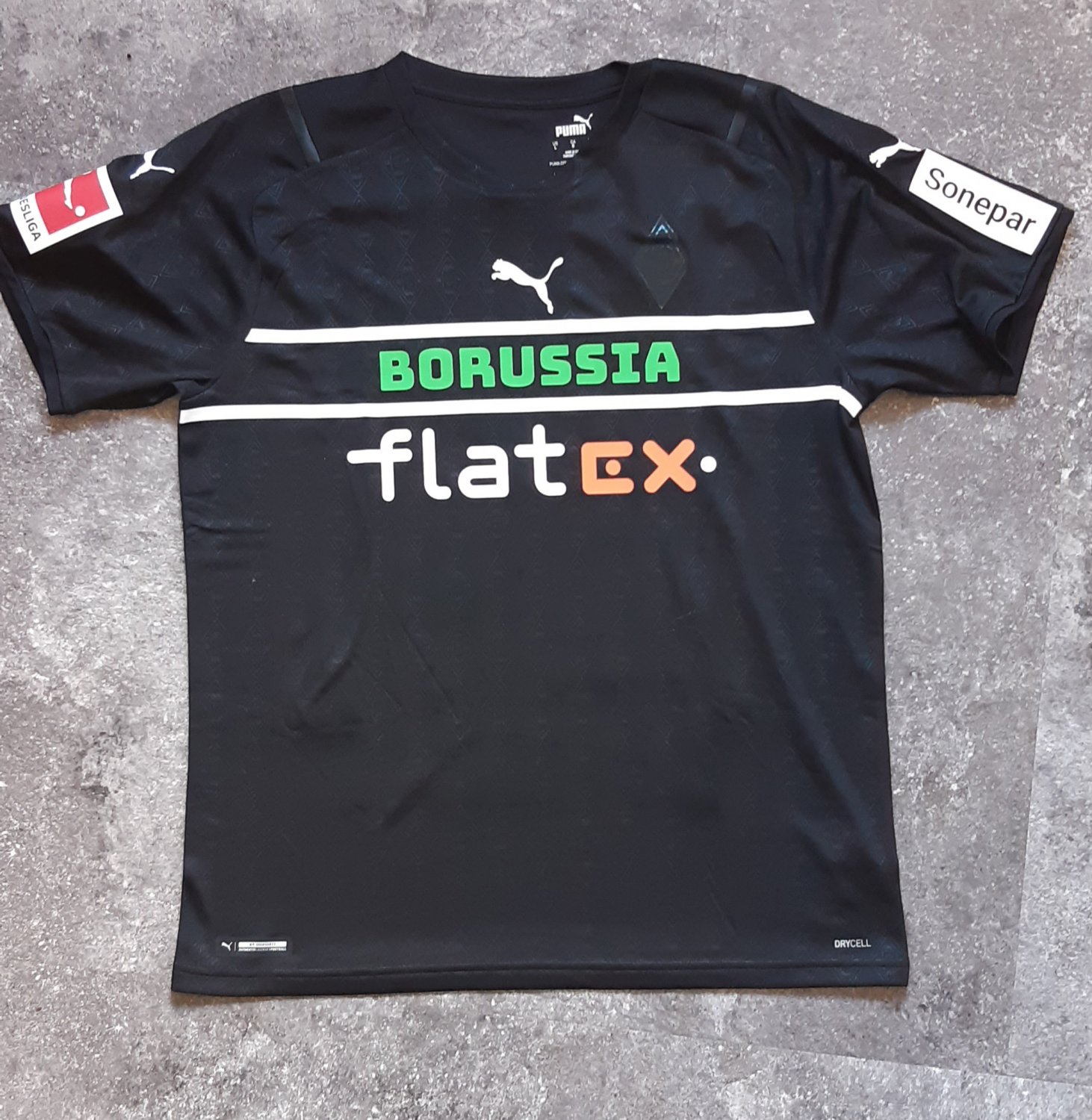 Maillot Borussia Mönchengladbach 3ème Kit 2021/2022 – Taille L, Homme, PUMA, Noir