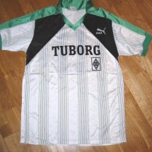 Borussia Mönchengladbach Home football shirt 1990 - 1991 sponsored by Tuborg