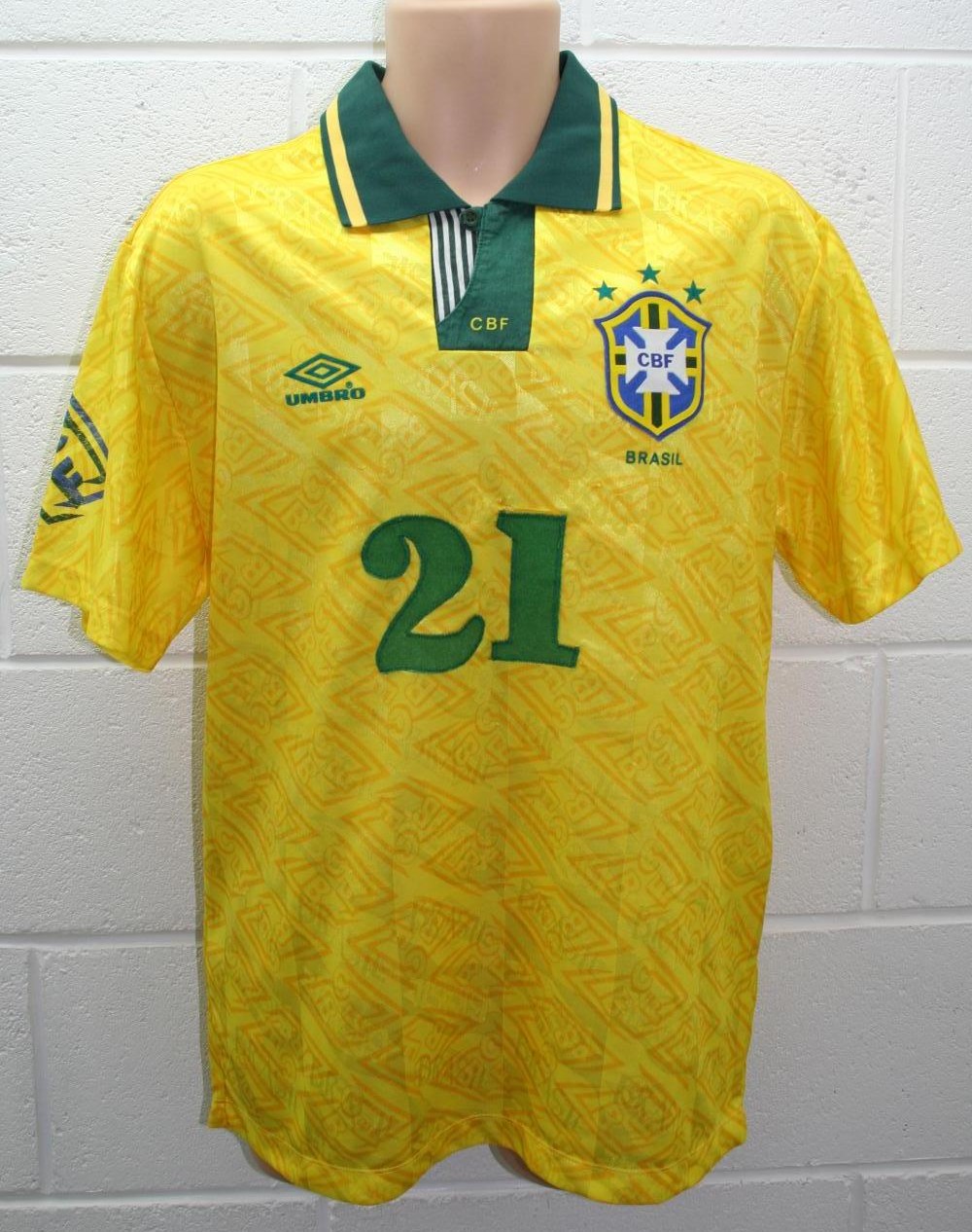 Brazil Home maglia di calcio 1991 - 1993.