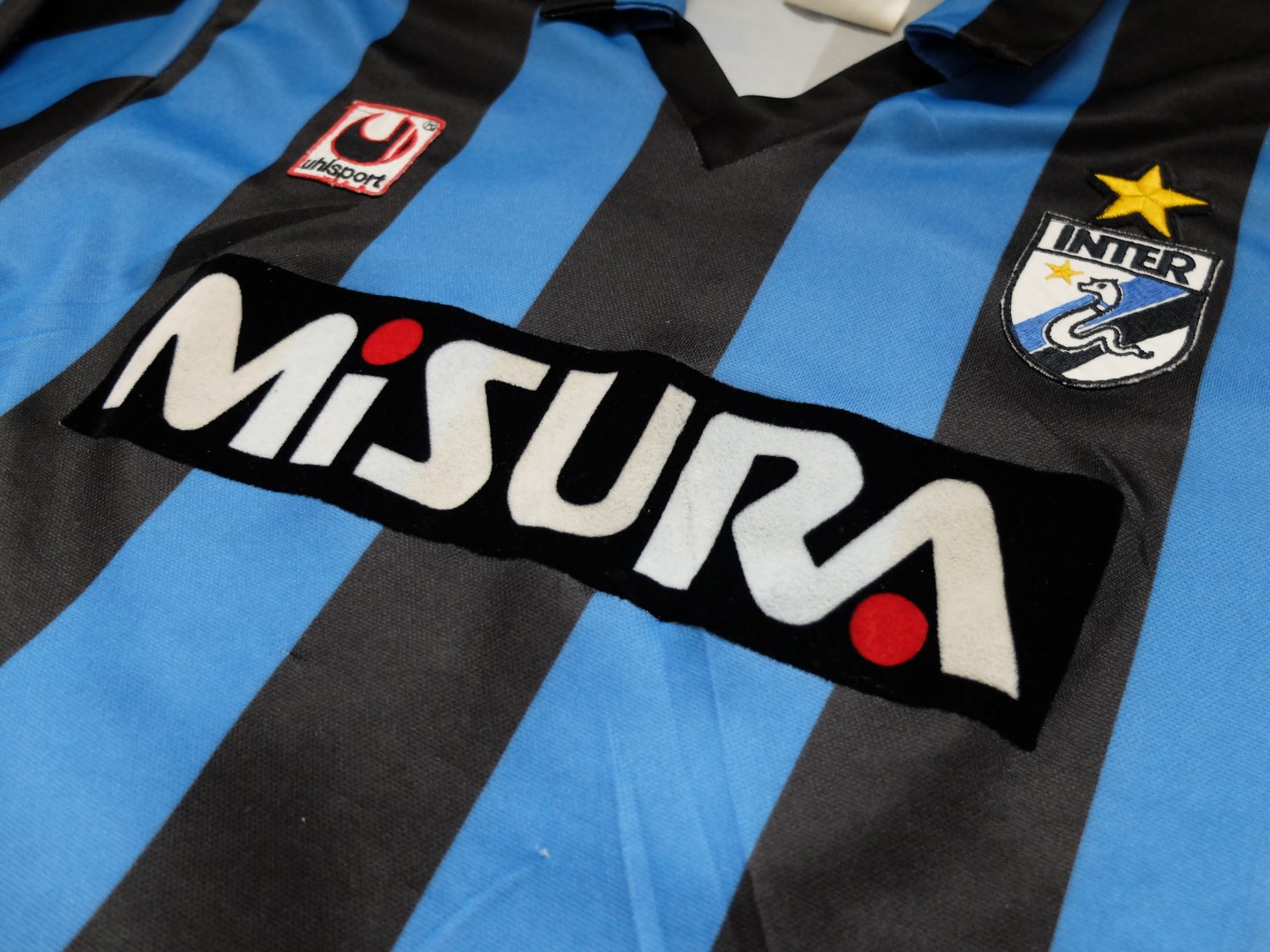 Internazionale Home maglia di calcio 1988 - 1989. Sponsored by Misura