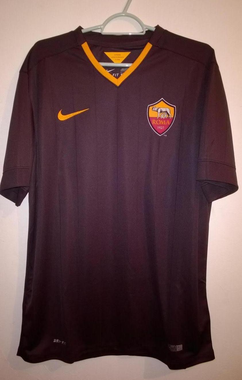 Maillot AS Roma Porté En Match - Taille L Numéro 43 - Adidas - Occasion