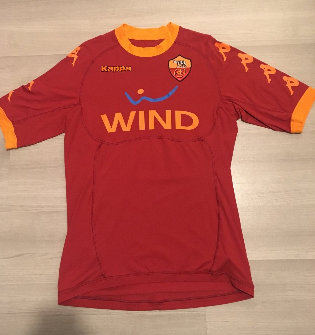 VTG AS Roma 2010-2011 Totti Home Football Soccer Kappa Shirt Rare