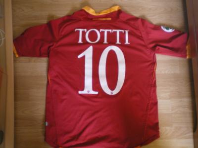 Maillot AS Roma Vintage 2007-2008 Totti - Kappa, Wind Série A, Home Jersey, Occasion