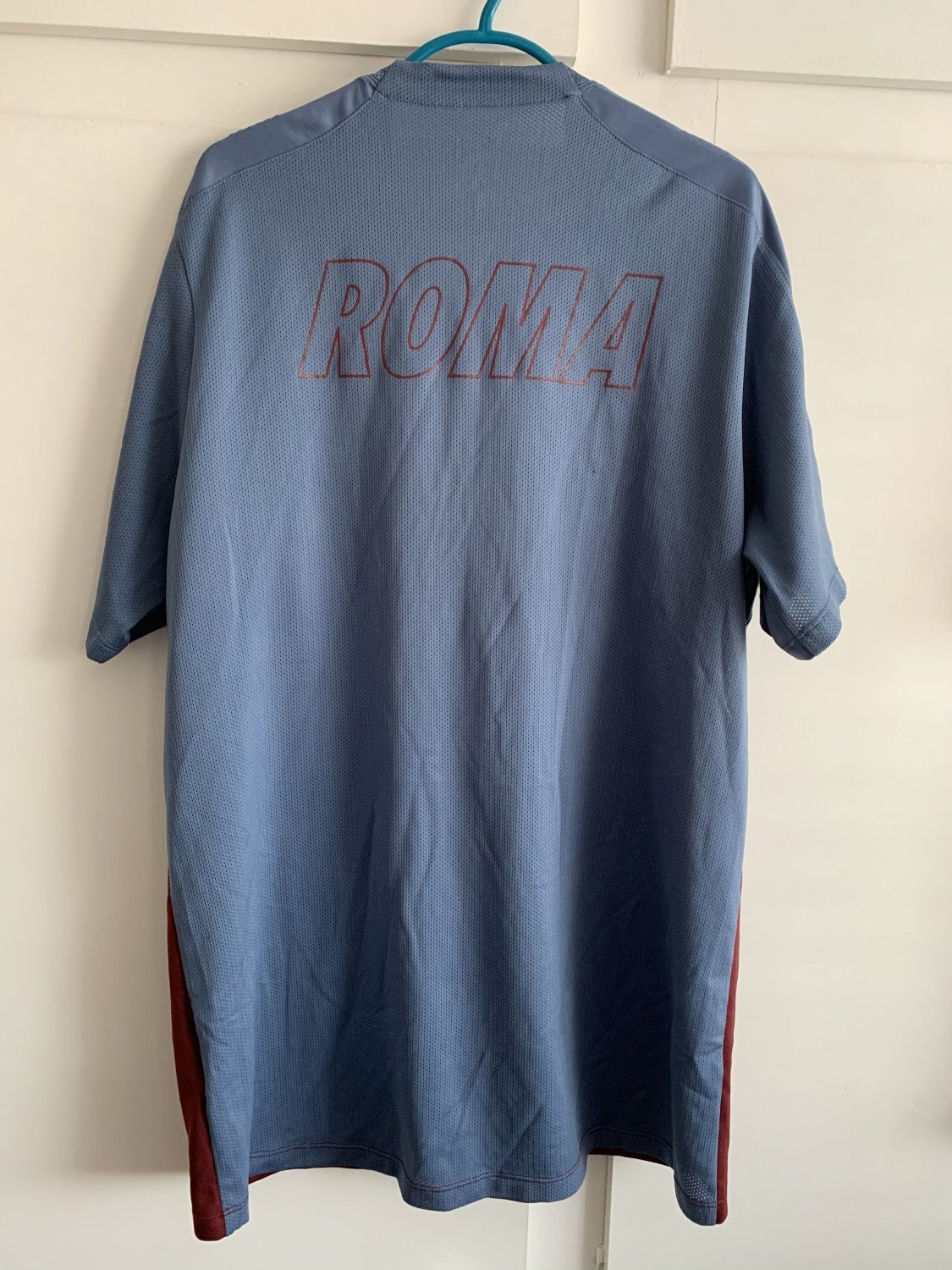 Maillot AS Roma Adidas Training 2006 - Smalling #6 - Match Worn - Taille XL