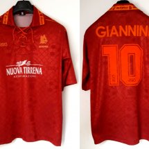 Roma Home football shirt 1994 - 1995 sponsored by Nuova Tirrena