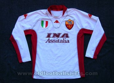 Roma Borta fotbollströja 2001 - 2002