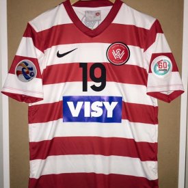 Western Sydney Wanderers Cup Shirt football shirt 2014 sponsored by Visy