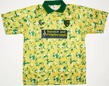 Norwich City 1992-1994 Home Replacement Shirt Sponsor 