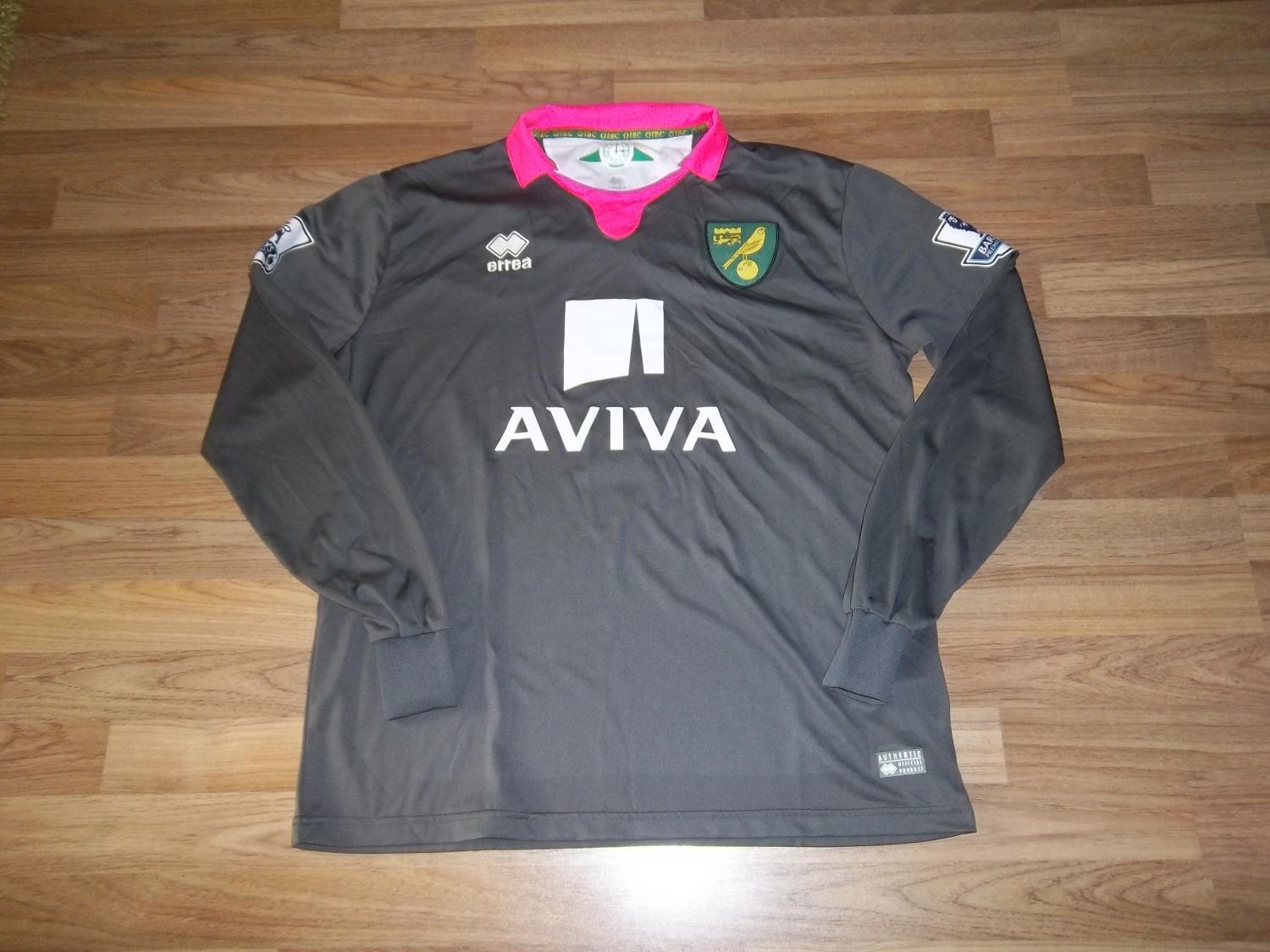 Canaries Norwich Aviva Jersey Football Soccer T-shirt Size S