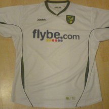 Norwich City Away football shirt 2006 - 2008 sponsored by Flybe