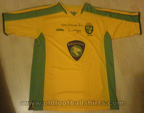 Norwich City Home fotbollströja 2003 - 2005