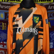 Norwich City Goalkeeper football shirt 1997 - 1999 sponsored by Colmans