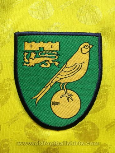Norwich City Home camisa de futebol 1996 - 1997