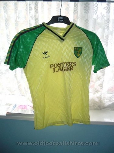 Norwich City Home φανέλα ποδόσφαιρου 1986 - 1987
