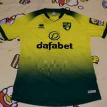 Norwich City Home football shirt 2019 - 2020 sponsored by dafabet