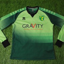 Norwich City Goalkeeper football shirt 2018 - 2019 sponsored by Gravity Trampoline Parks