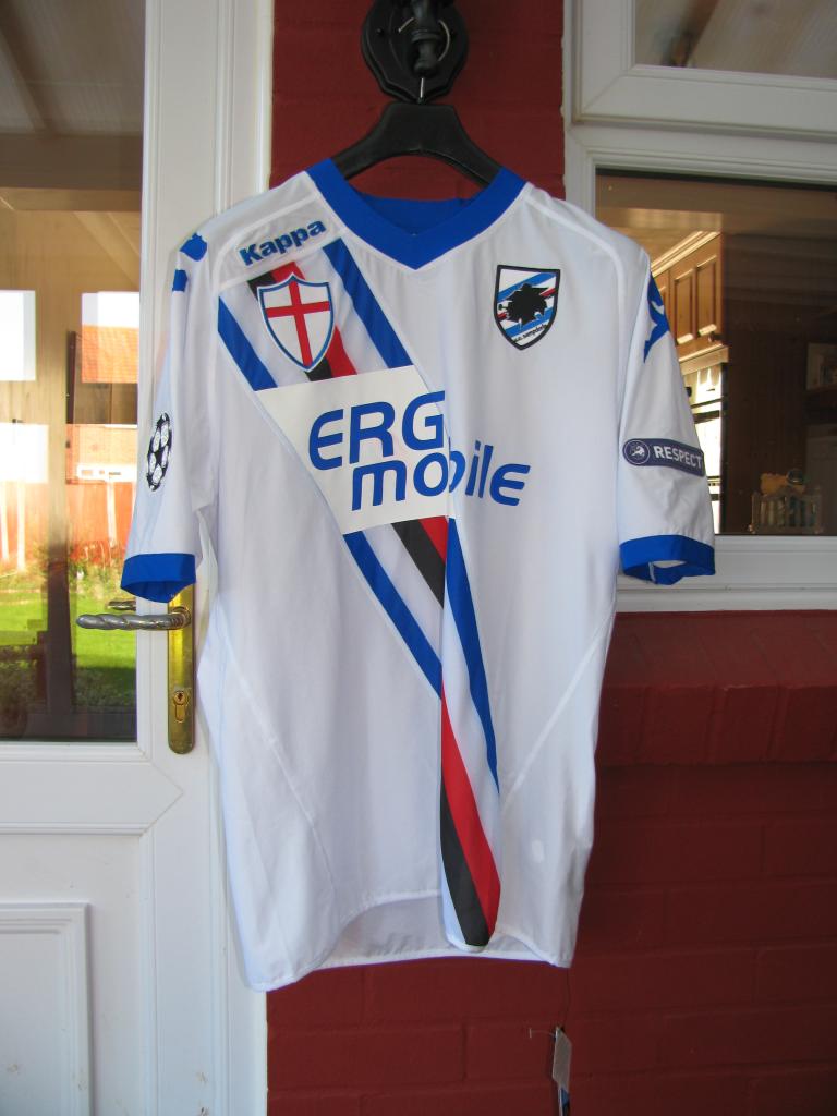 maglia calcio vintage Sampdoria CASSANO player issue 2010