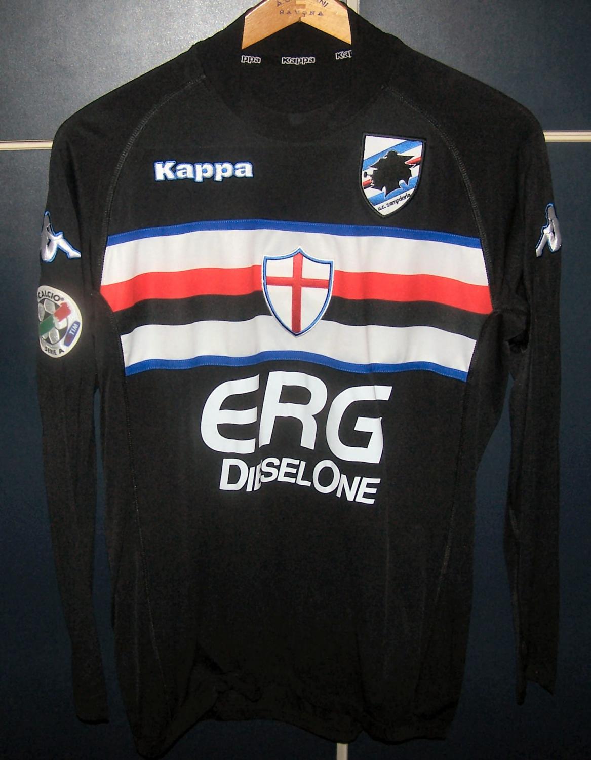 herder Categorie wang Sampdoria Third football shirt 2005 - 2006. Sponsored by ERG Mobile