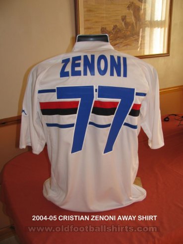 Sampdoria Away football shirt 2004 - 2005