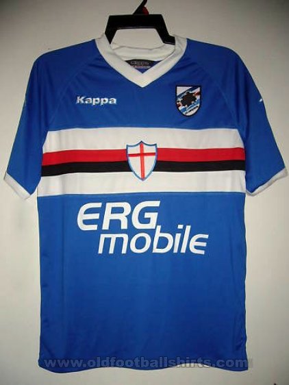 Sampdoria Home Camiseta de Fútbol 2010 - 2011.