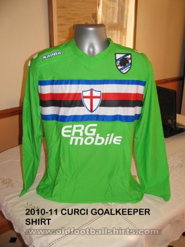 Sampdoria Goalkeeper football shirt 2010 - 2011