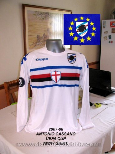 Sampdoria Cup Shirt football shirt 2007 - 2008