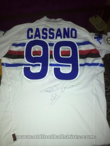 Sampdoria Away football shirt 2007 - 2008