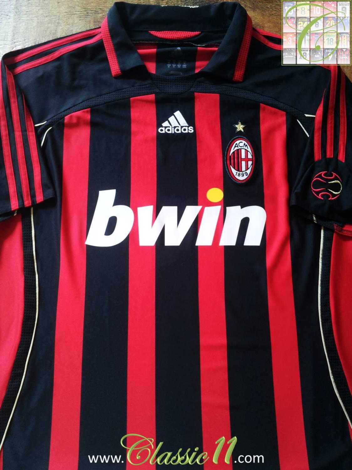 2006/07 AC Milan Home KAKA 22 Retro Shirt 