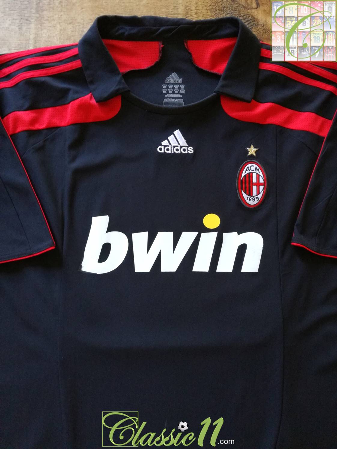 AC Milan Adidas Originals Retro Shirt Italia Maglia Italy Jersey