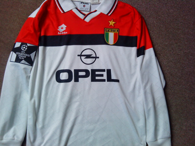 Maillot Vintage AC Milan Domicile 1994-1995 - Lotto, Taille XXS, Homme
