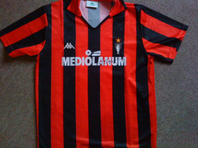 Vintage Classic Italy Italia Calcio Serie A AC MILAN Home