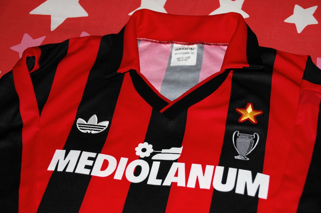 Coppa Intercontinentale Inzaghi Calcio Retro Vintage Maglia Milan 1990-1991 