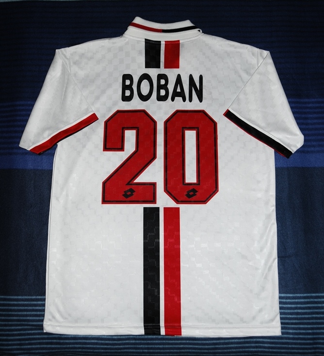 WEAH 9 Milan Football Shirt Name Number Set Print Transfer Nameset Retro 1995 