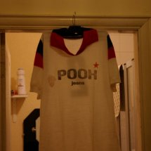 AC Milan Home football shirt 1981 - 1982 sponsored by Pooh jeans