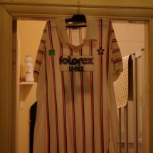 AC Milan Home football shirt 1985 - 1986 sponsored by Fotorex