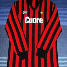 AC Milan Home football shirt 1983 - 1984 sponsored by Cuore