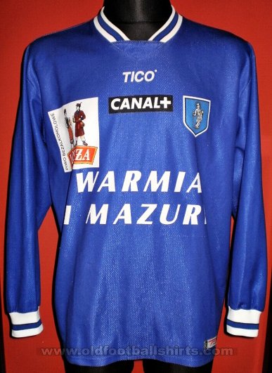 Stomil Olsztyn Home football shirt 2000 - 2001