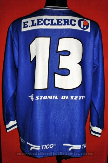 Stomil Olsztyn Home football shirt 2000 - 2001